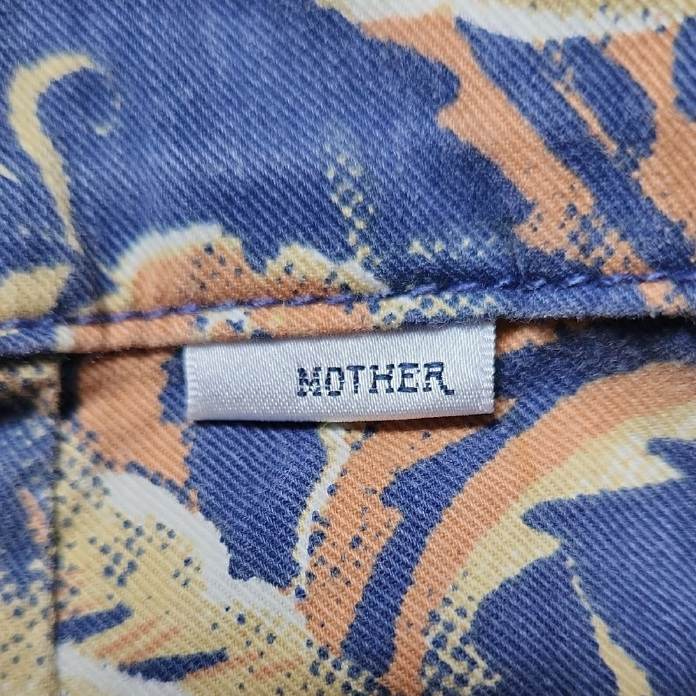 MOTHER Blue Floral Midi Jean Dress - Picture 2 of 2